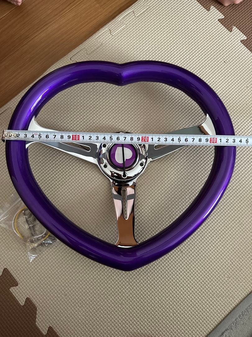 ハート ステアリング 新品未使用 旧車 街道レーサー ウッド