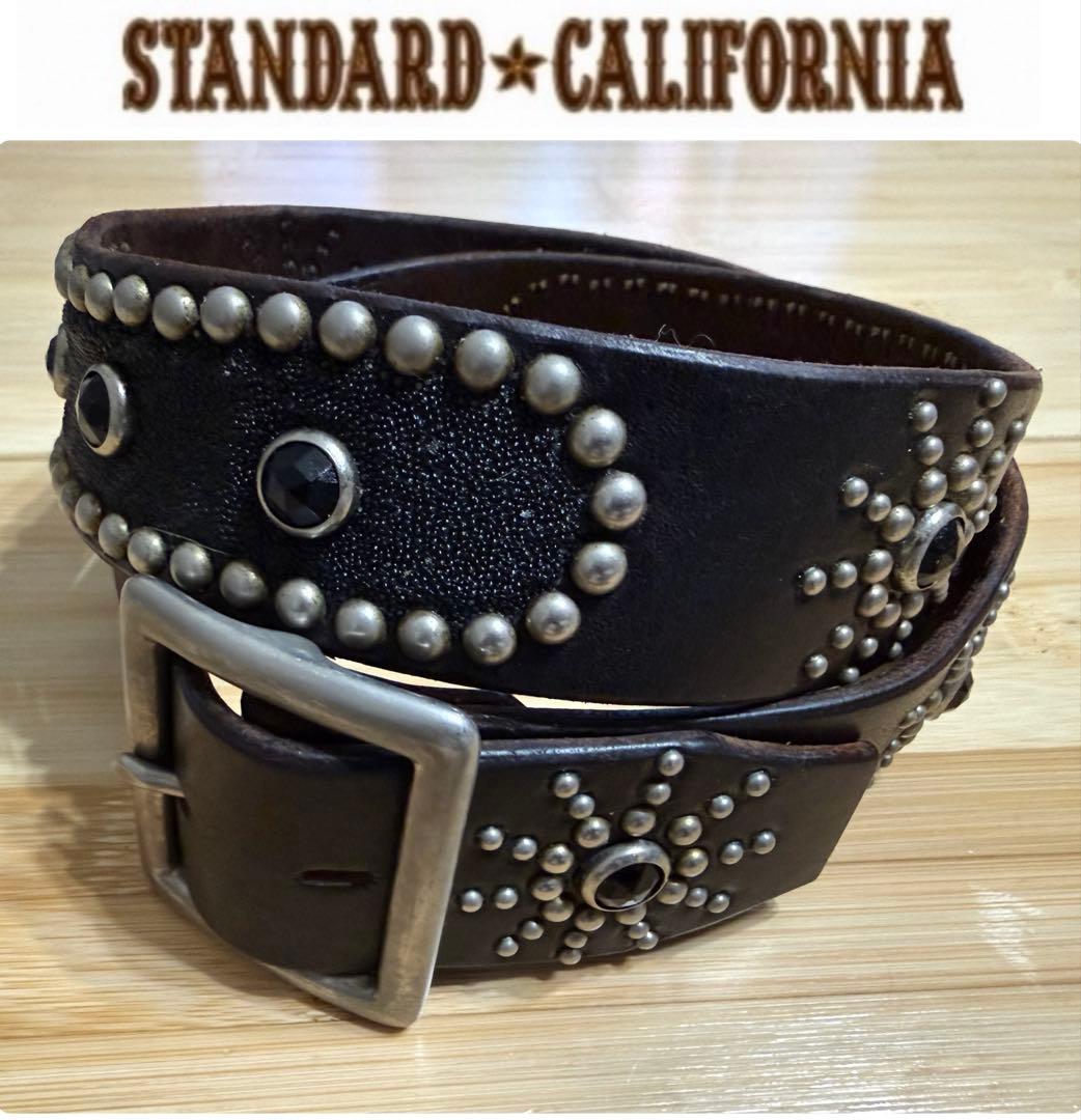 ⭐️美品⭐️HTC⭐️オーバルスティングレイ⭐️ブラックレザー&ブラックストーン⭐️36