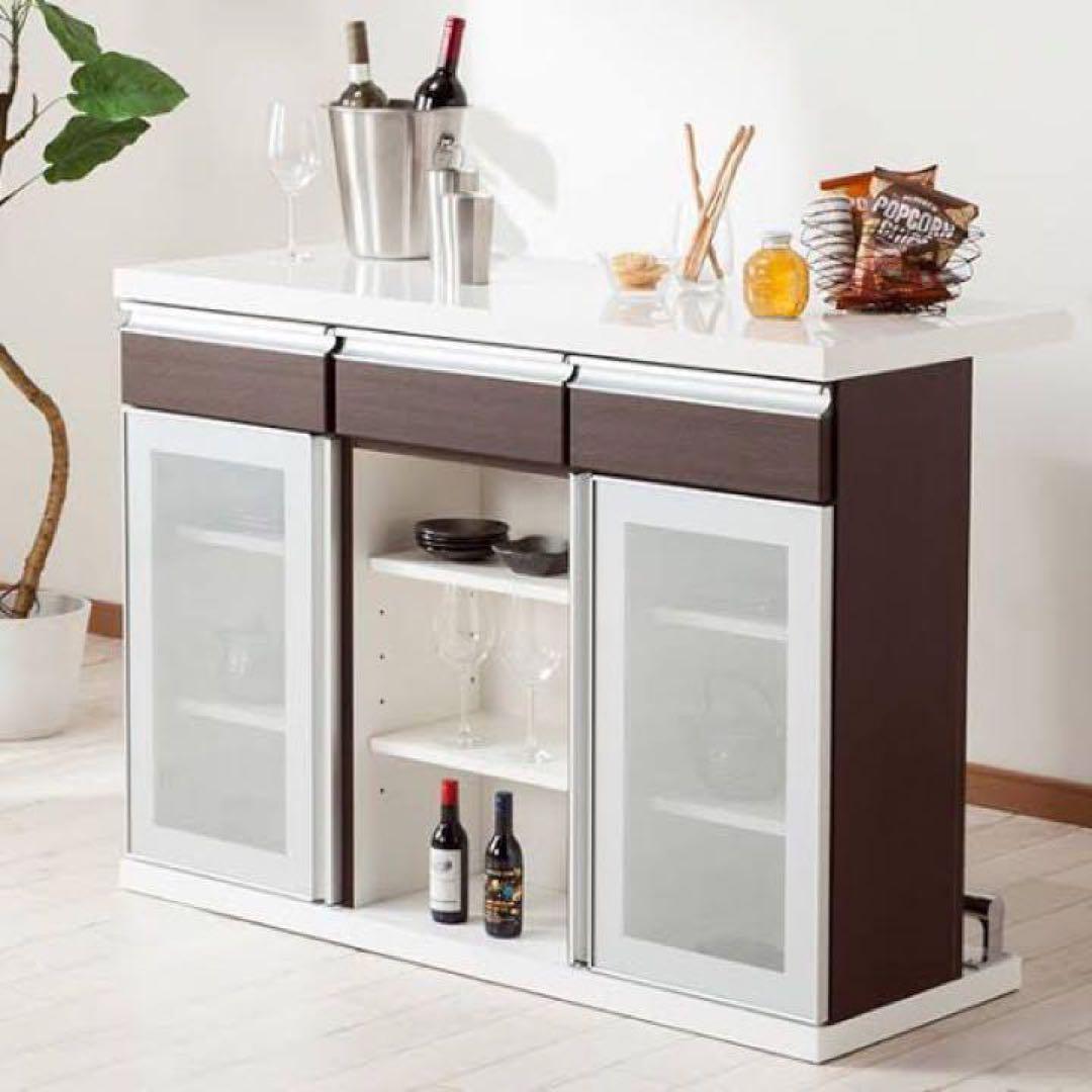 【引取のみ】ニトリ バーカウンター モデナ 120DBR