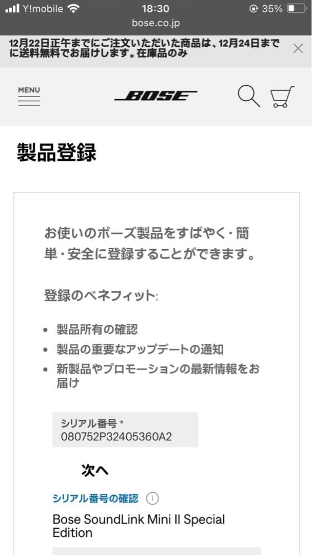スピーカー・ウーファー BOSE SOUNLINK MINI II Special Edition