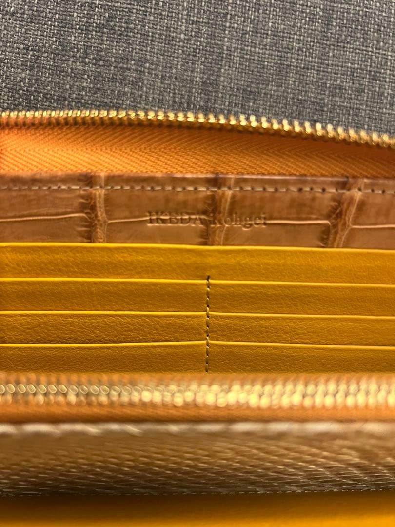 池田工芸 IKEDA Kogei クロコダイルレザー 長財布　ヌメ革