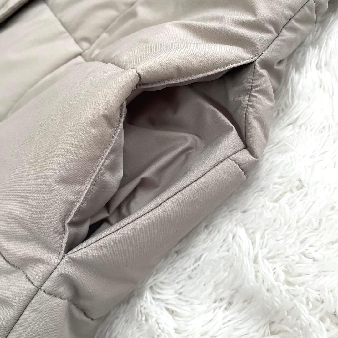 Rene basic✨中綿コート リボン グレージュ 36 Aライン 近年