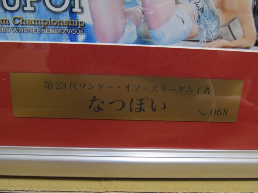 なつぽい　直筆サイン入り記念フォトフレーム　第２３代ワンダー　スターダム