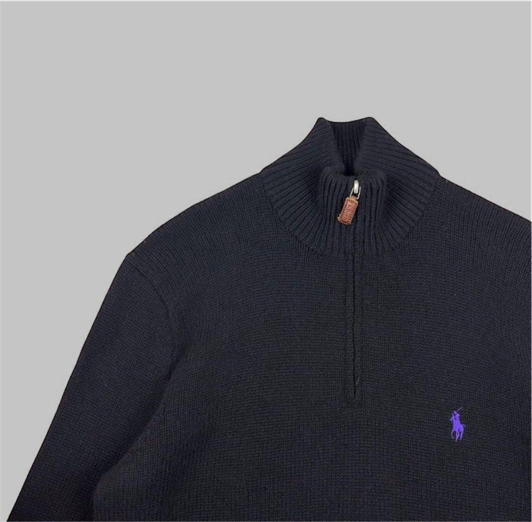 Polo Ralph Lauren ハーフジップ ウールニット M