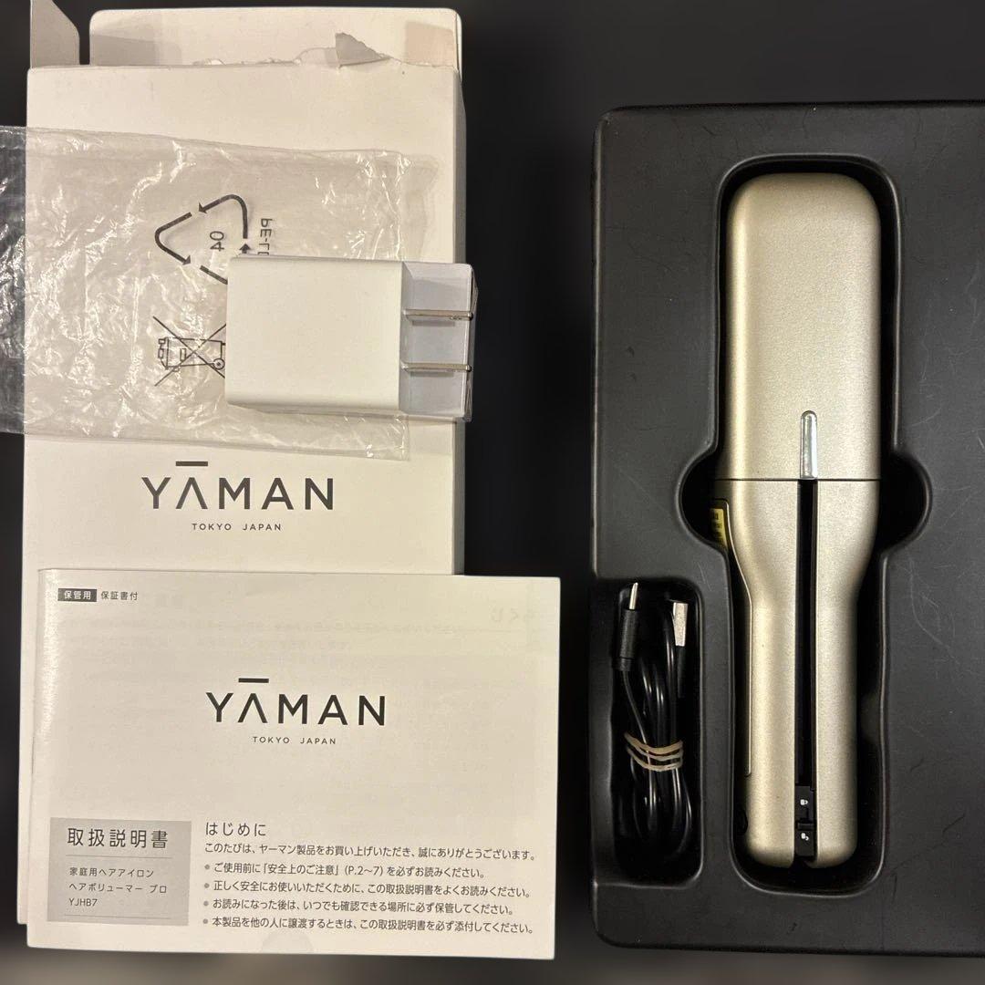 YAMAN ヘアアイロン ゴールド 温度設定付き