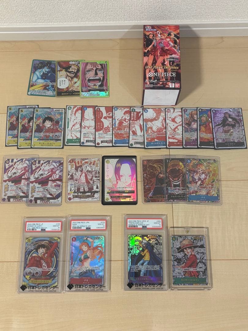 ワンピースカード　ルフィ　コミパラなど　psa10 BOX まとめ売り