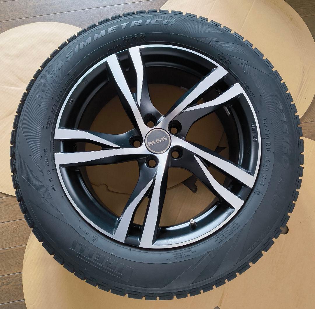 ボルボXC60用 MAKホイール+ピレリスタッドレス 235/60 R18 4本