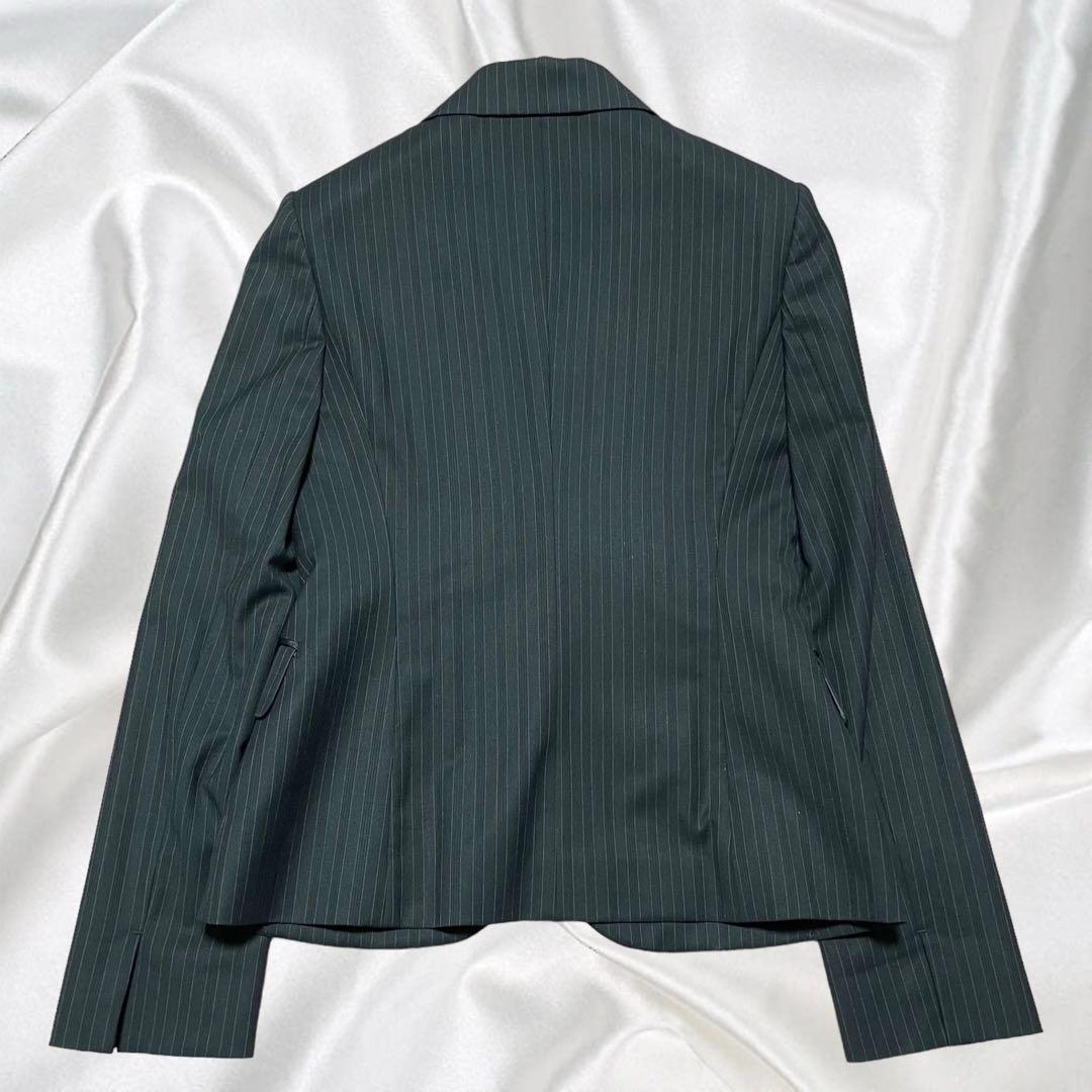 【INDIVI】美品インディヴィ 高級シルク ストレッチ ブーツカット ブラック