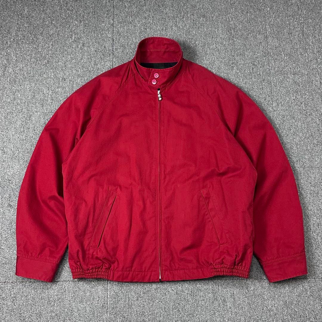 VAN JACKET ドリズラー ハリントンジャケット 赤 ビッグロゴ刺繍