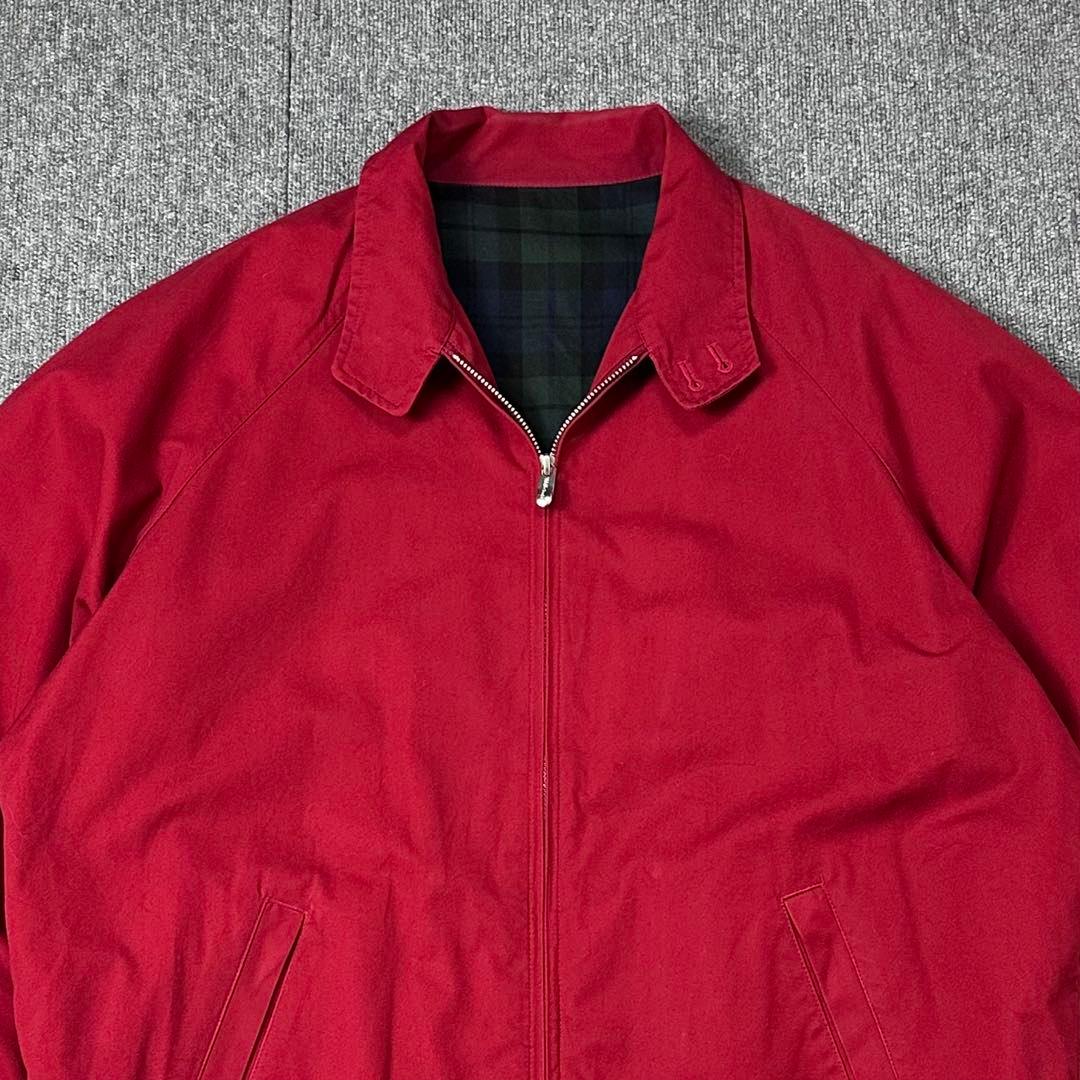 VAN JACKET ドリズラー ハリントンジャケット 赤 ビッグロゴ刺繍