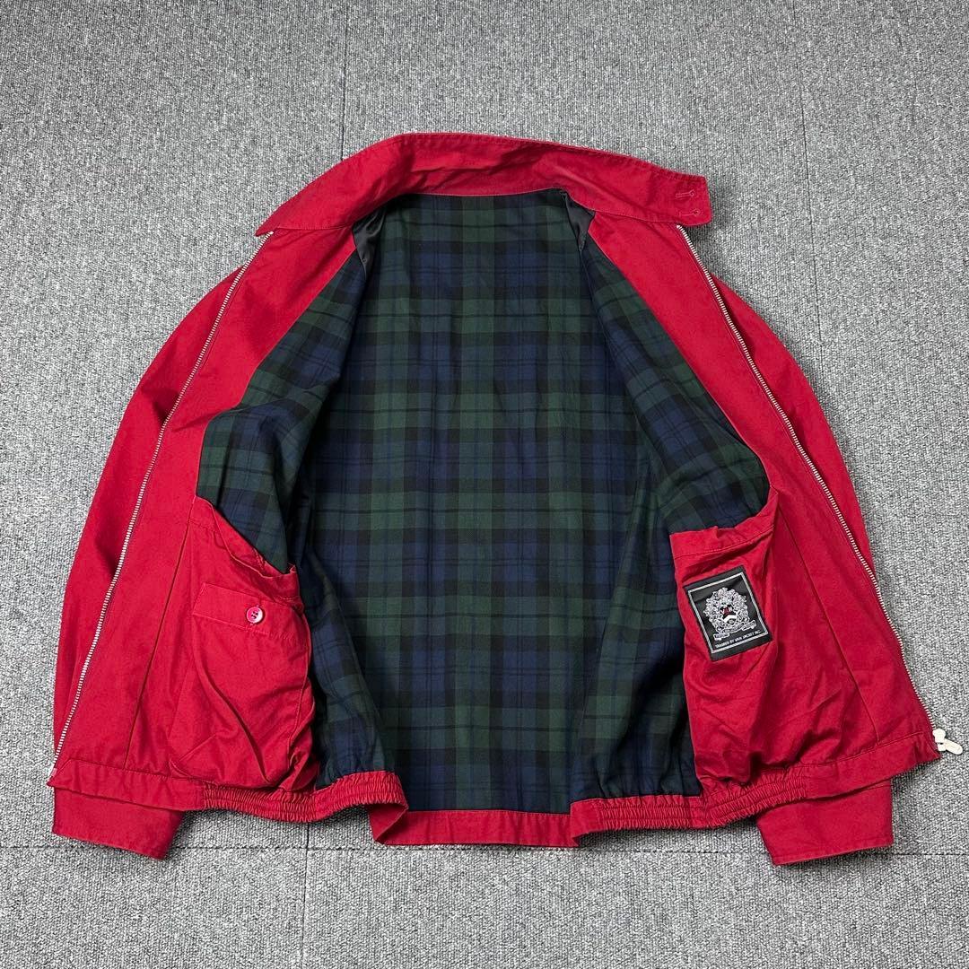 VAN JACKET ドリズラー ハリントンジャケット 赤 ビッグロゴ刺繍