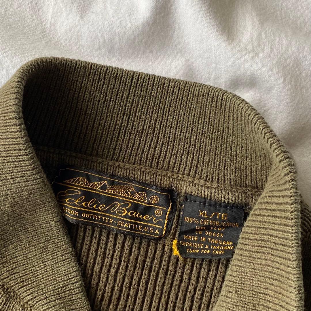 v*い様 80s Eddie Bauer 　コットンニット　セーター