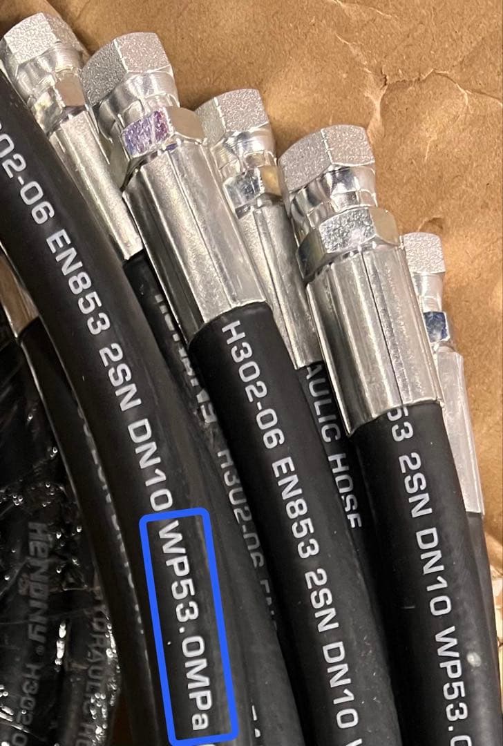 ハイドロ　#6ハイプレッシャーホース 1.5m×２本