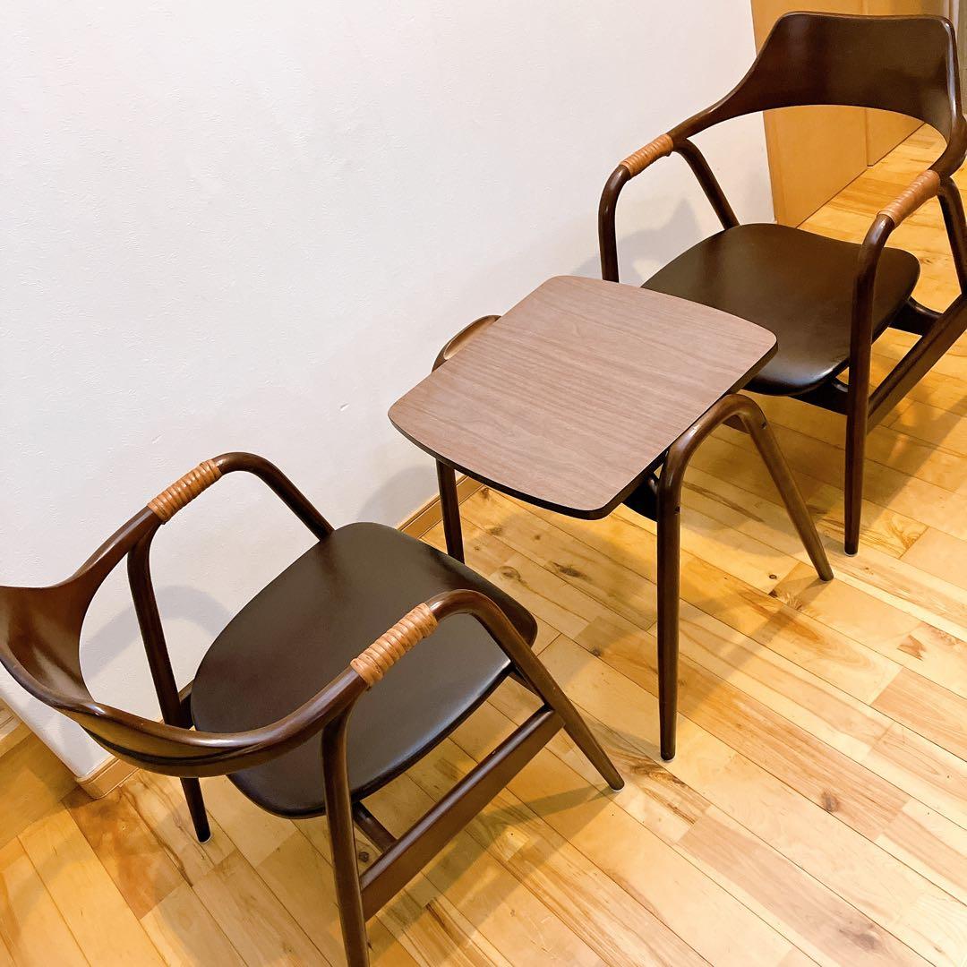 ジャパニーズモダン 飛騨産業 葭原基 ヴィンテージ アイガーチェア テーブル