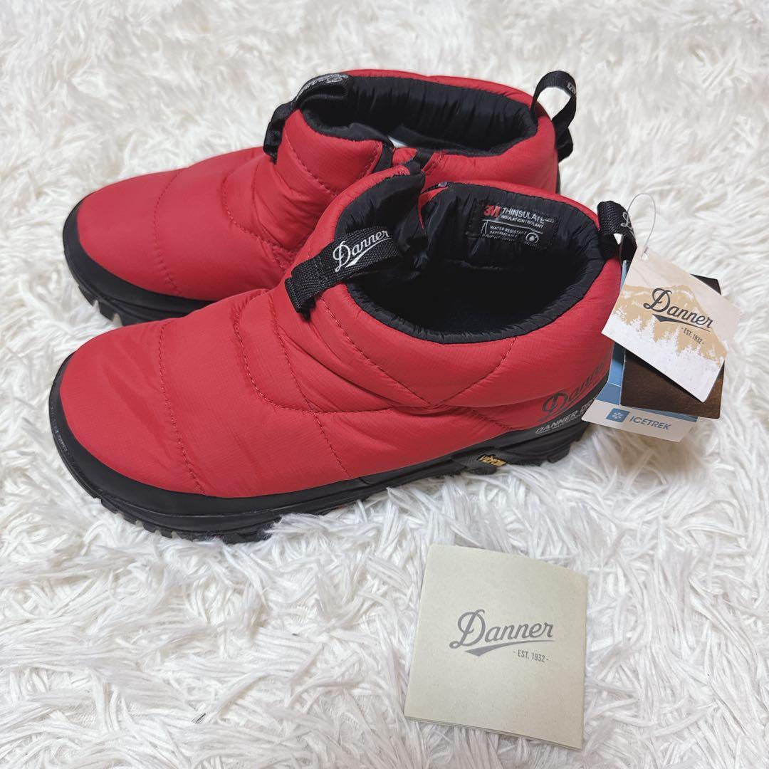 新品 DANNER ダナー FREDDO MIDDLE 防水中綿ブーツ 赤　24