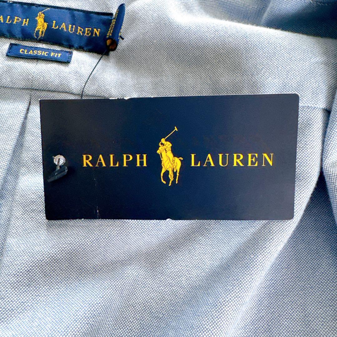 新品タグ付き✨【ラルフローレン】ポロベア オックスフォードシャツ ブルー XL
