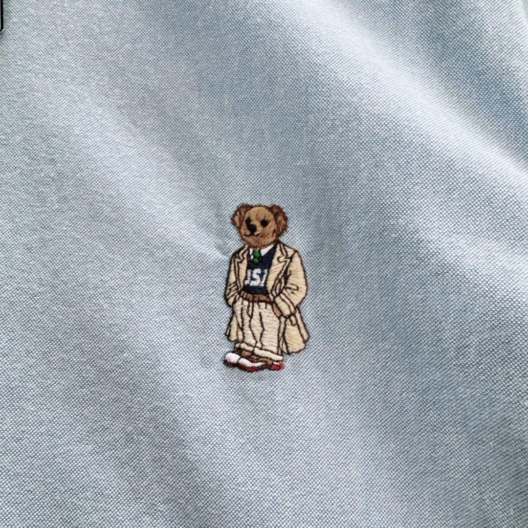 新品タグ付き✨【ラルフローレン】ポロベア オックスフォードシャツ ブルー XL