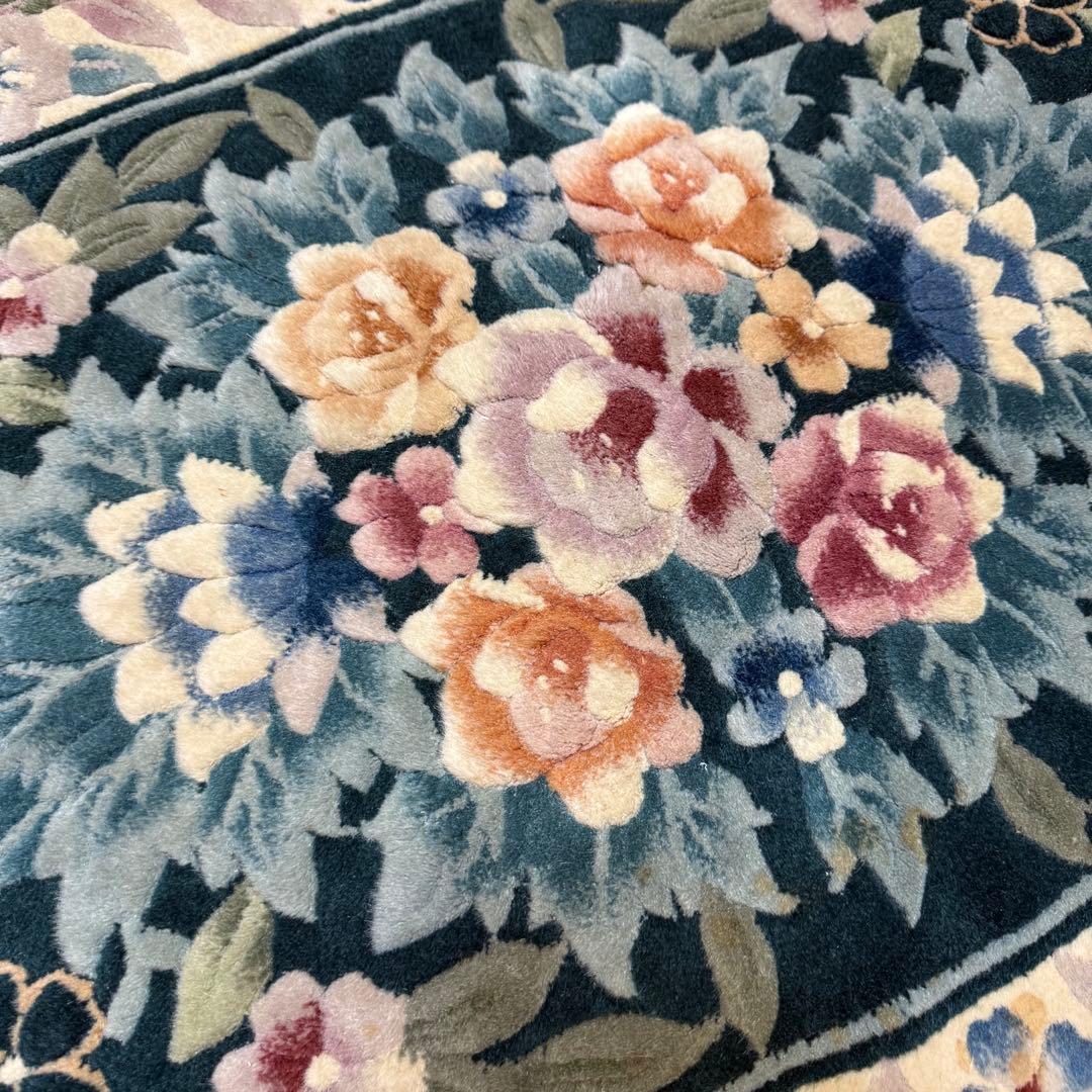 中国段通 玄関マット 絨毯 130cm 70cm 肉厚 家具 インテリア