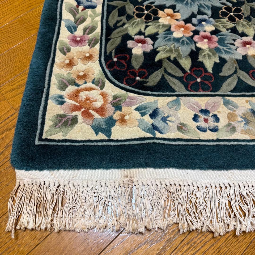 中国段通 玄関マット 絨毯 130cm 70cm 肉厚 家具 インテリア