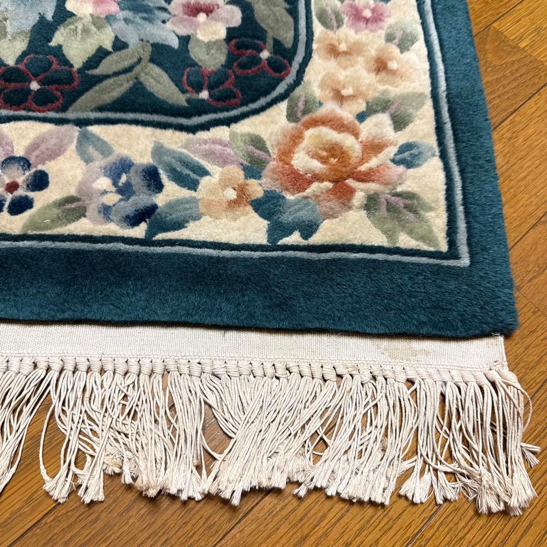 中国段通 玄関マット 絨毯 130cm 70cm 肉厚 家具 インテリア