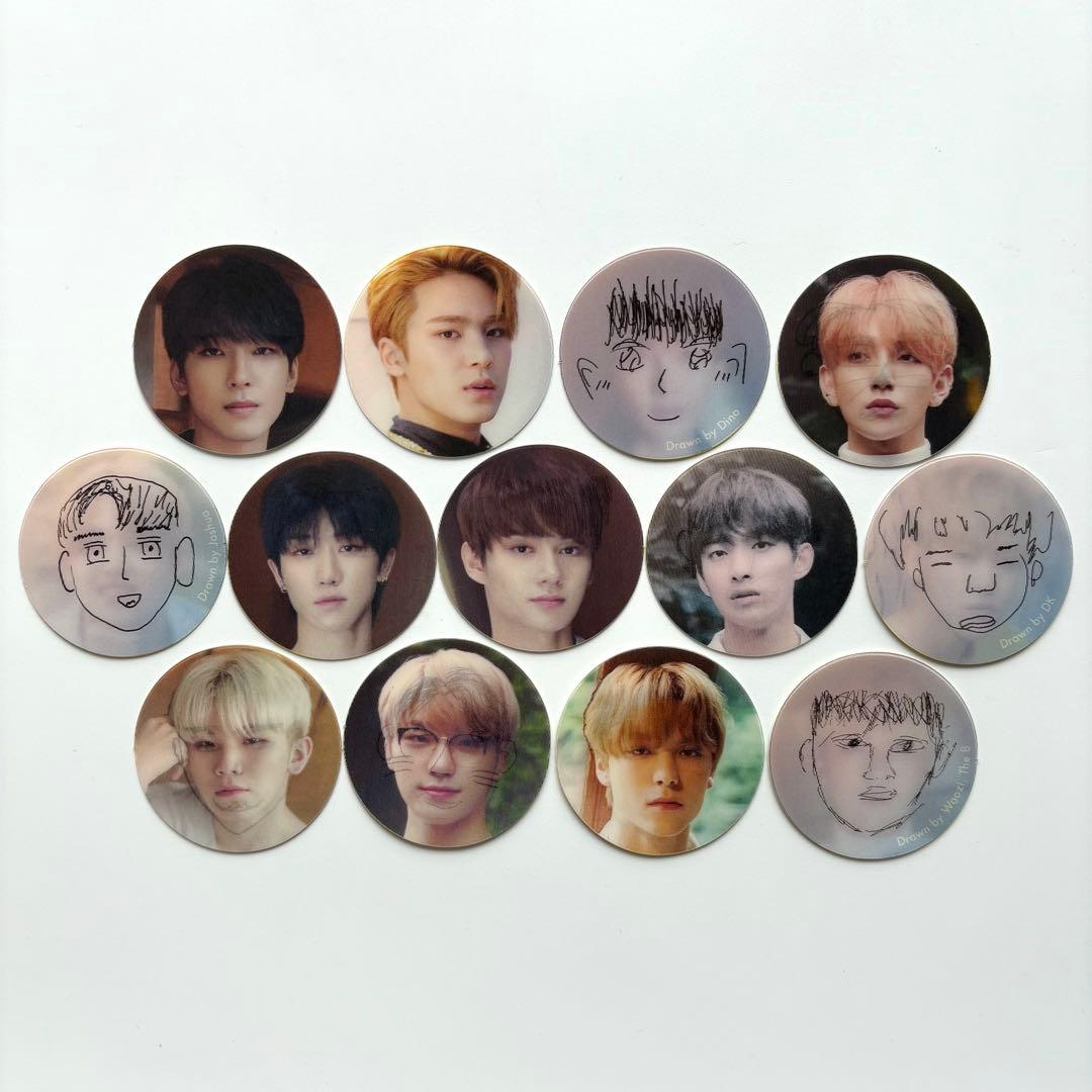 seventeen dicon IDEAL CUT トレカ　ステッカー　コンプ