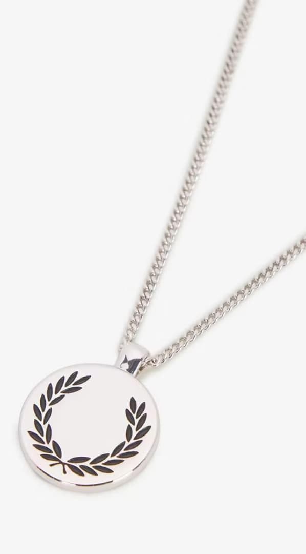 FREDPERRY フレッドペリー 月桂樹 ローレルネックレス シルバー 新品