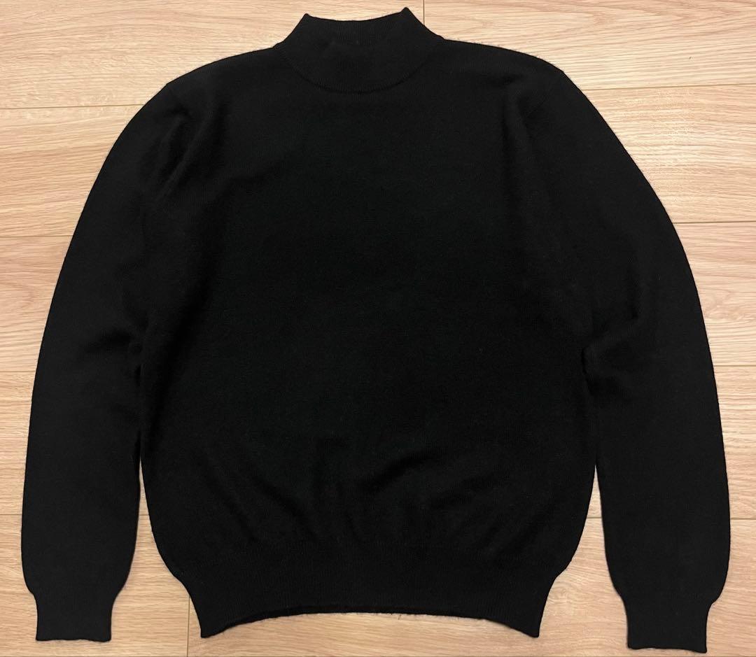 カシミヤ Pringle プリングル 黒 ブラック ニット 38 古着