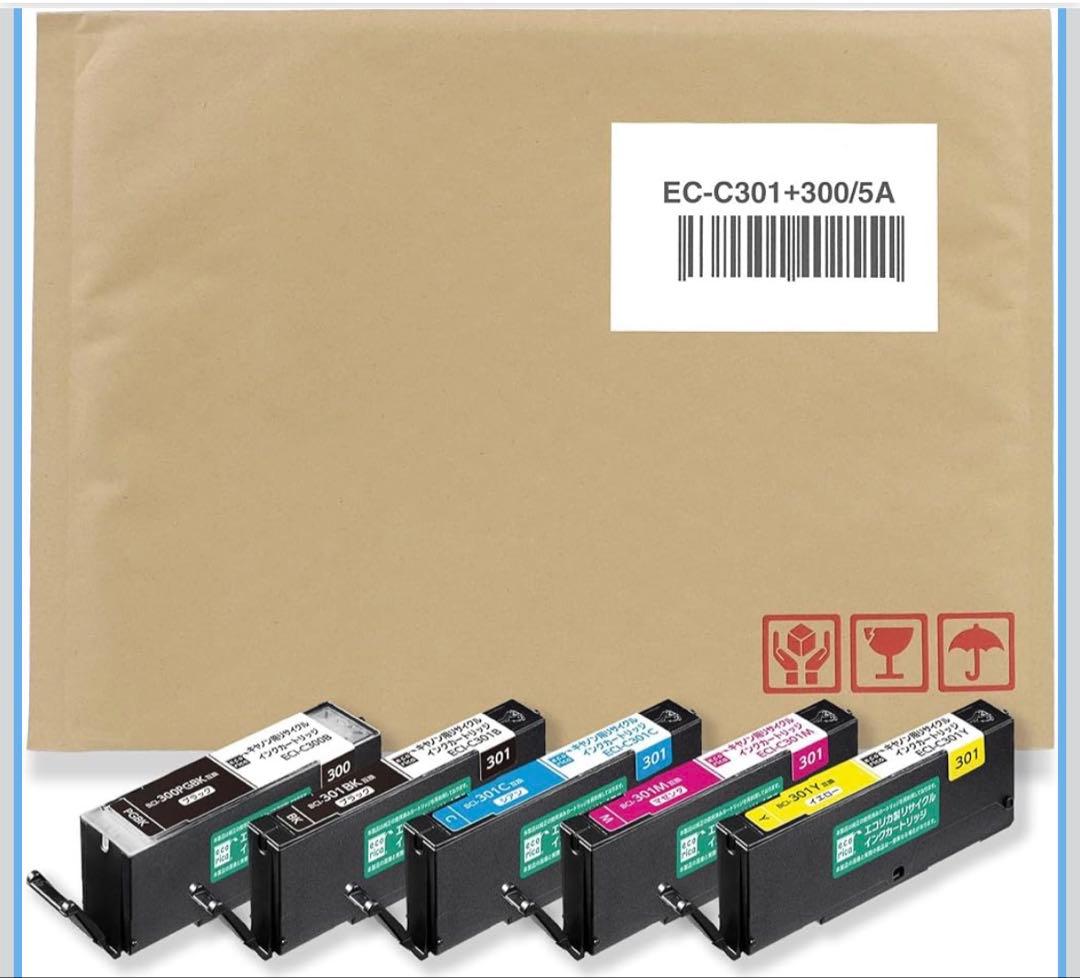 エコリカ リサイクルインクカートリッジ 301 300