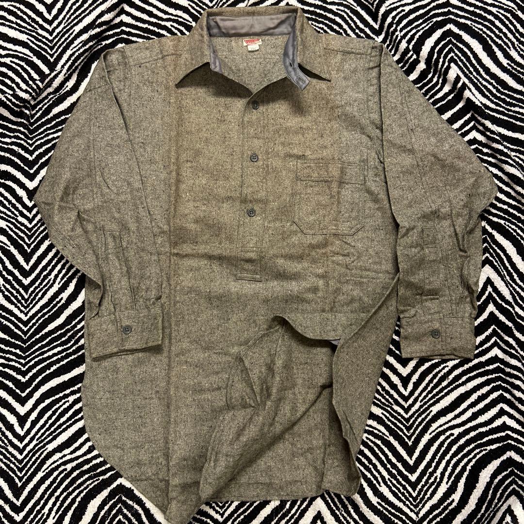 ニ*キ様 vintage 30s チンスト ワークシャツ deadstock ビ