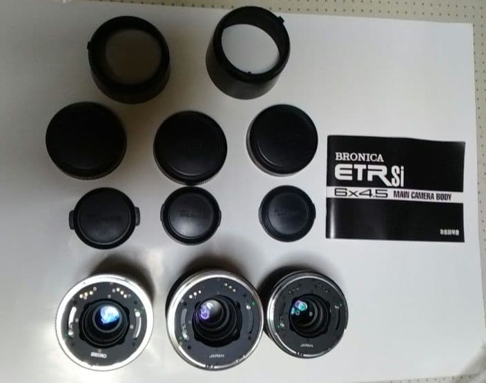 BRONICA ETR SI　 6×4.5 交換レンズ3点付