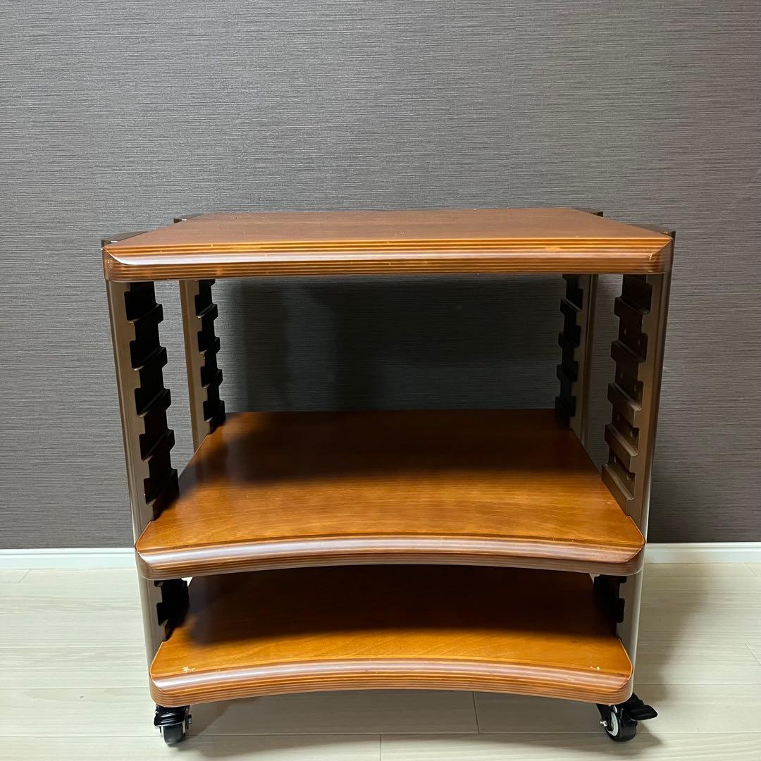 高級国産　山本音響工芸 桜合板×アサダ桜無垢材 オーディオラック