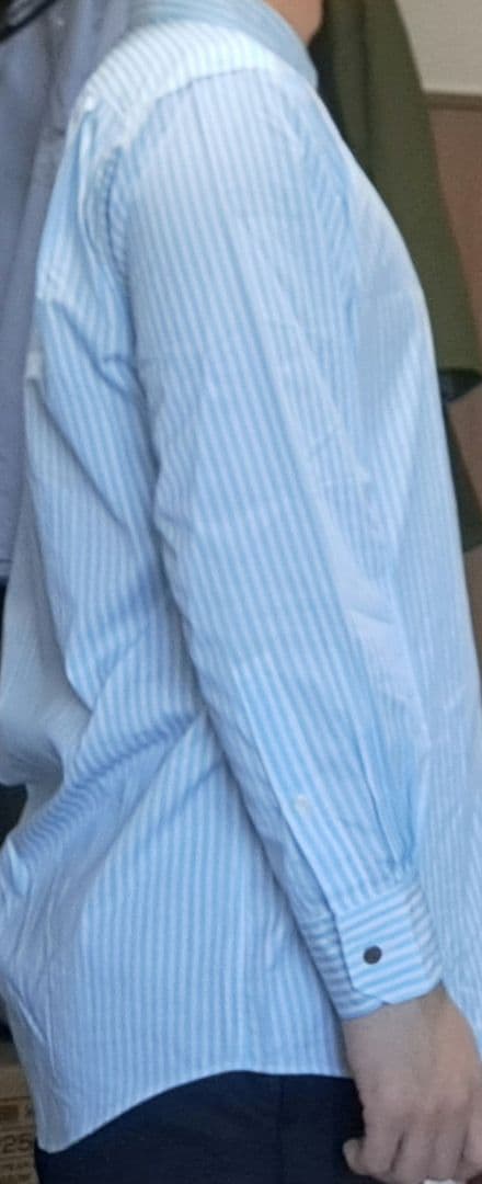 と*様 【新品未使用】　HERMES　セリエボタン　ストライプシャツ