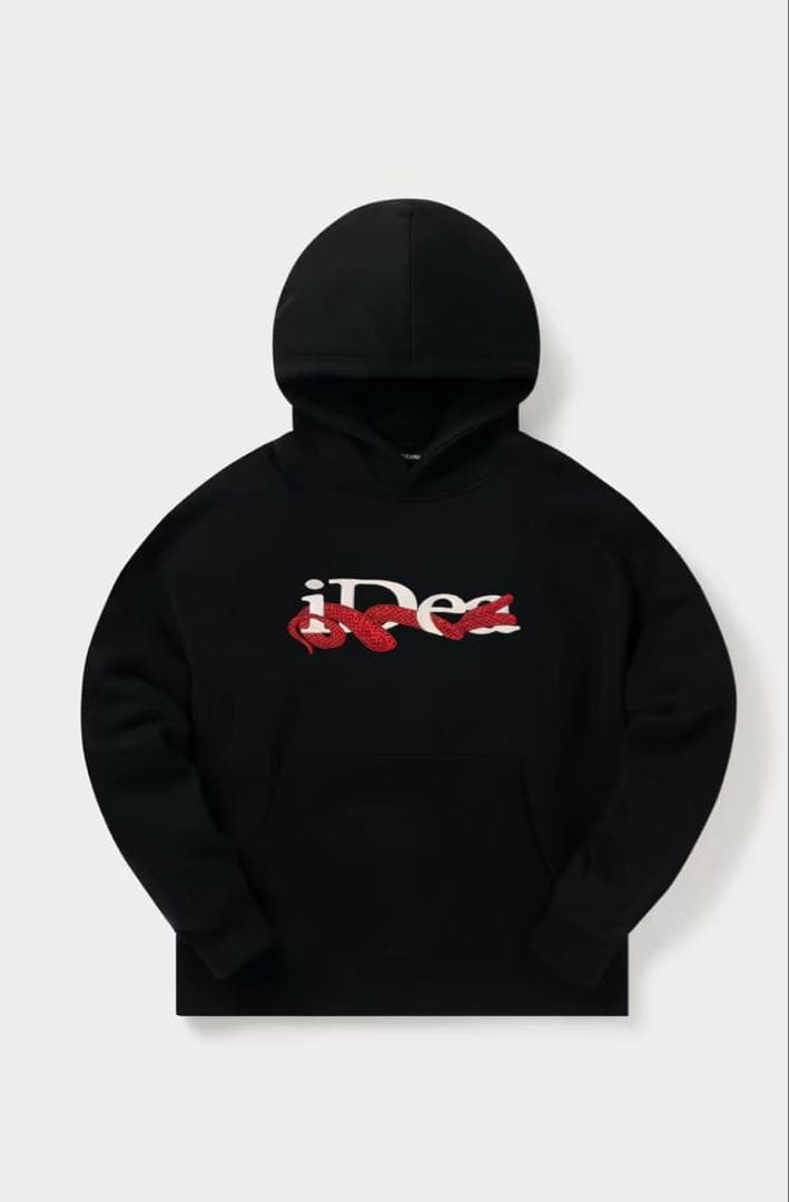 iDea swamブラック フード付きパーカー