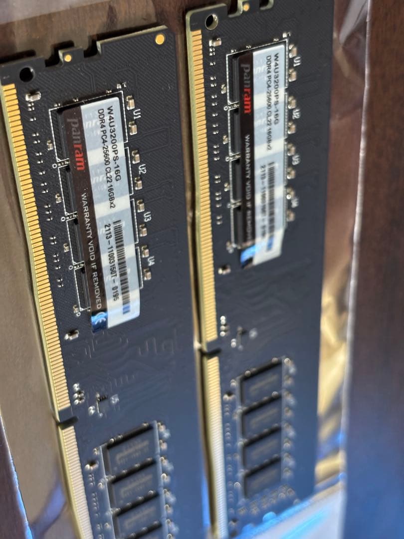 Y*m様 DDR4 PC4-25600 32GB（16GB×2）W4U3200P