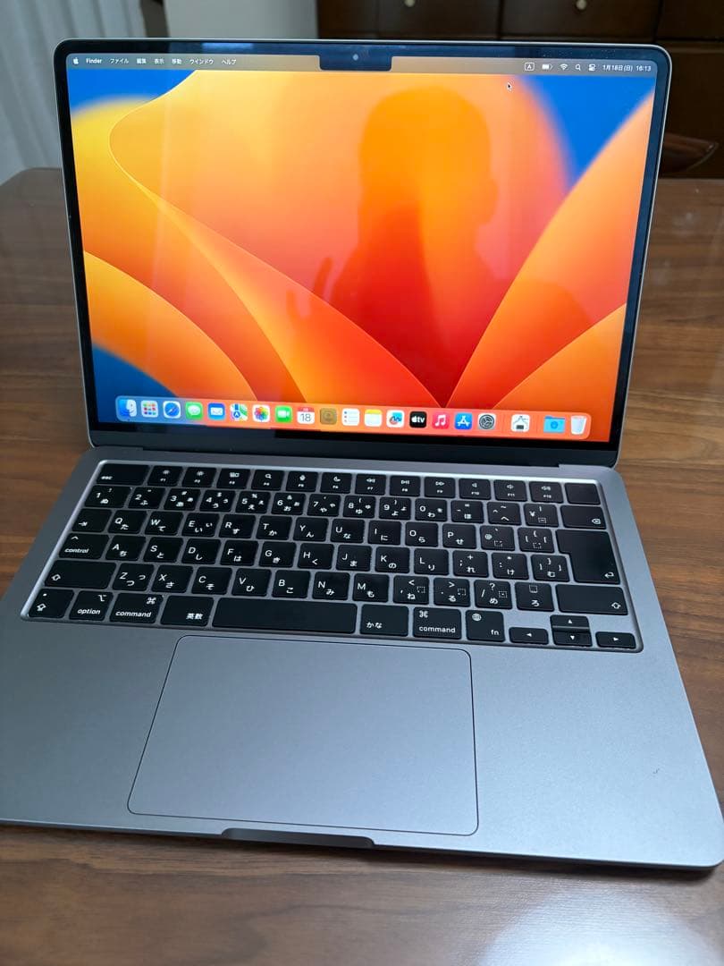 [sana]M2 MacBook Air バッテリー100% 充放電11回