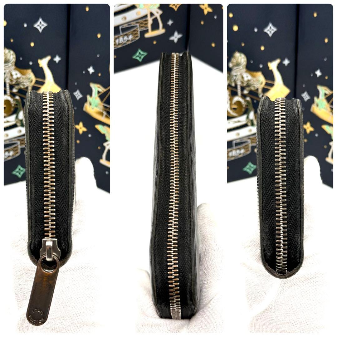 ルイヴィトン ジッピーウォレット エピ ノワール ラウンドファスナー 長財布 黒