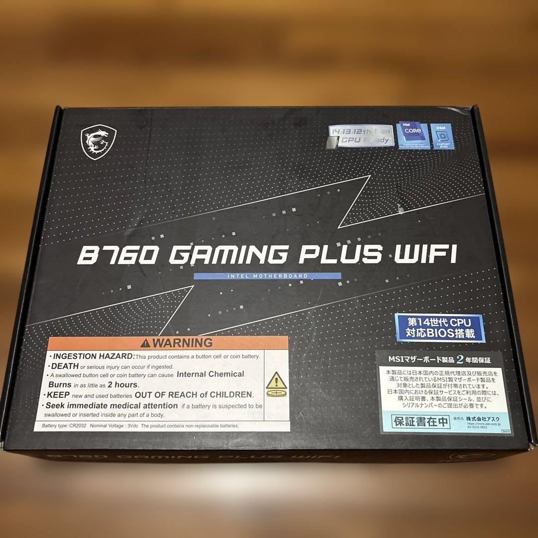 MSI　マザーボード［ATX］　B760 GAMING PLUS WIFI