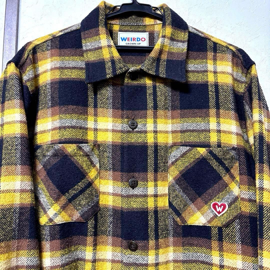 極上カラー & 良サイズ WEIRDO ヘビーネルシャツ