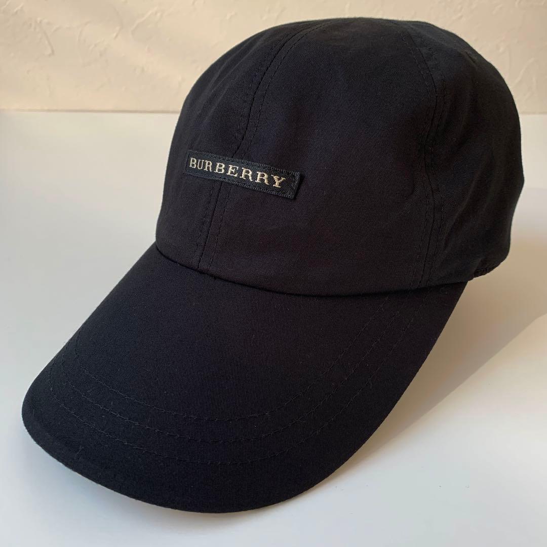 BURBERRY バーバリーゴルフ　ノバチェック　黒キャップ　美品