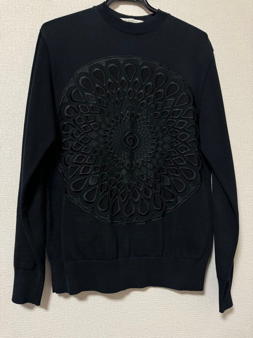 GIVENCHY ジバンシー 17SS ブラックローズニット
