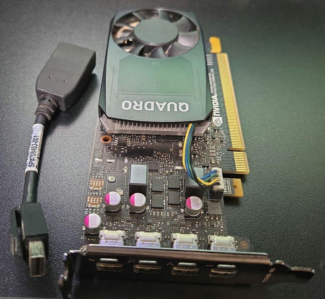 K*K様 NVIDIA グラフィックボード QUADRO P1000(変換ケーブ