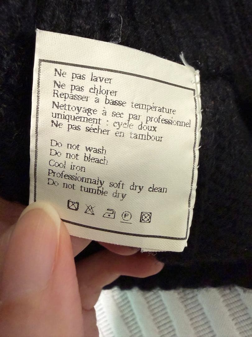 最終価格　ヴィンテージ　CHANEL セーター　ココマーク　ブラック