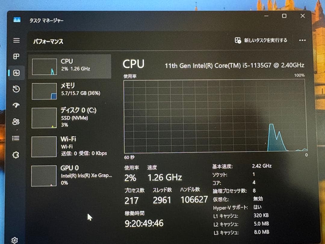 Windowsノート本体 Lenovo thinkpad l13 gen2 i5 16GB 256GB