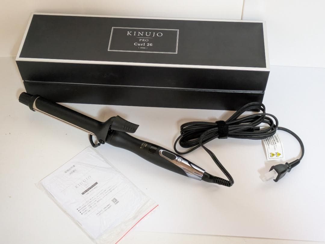 【未使用】KINUJO プロ カールアイロン 26mm KP026 保証書付き