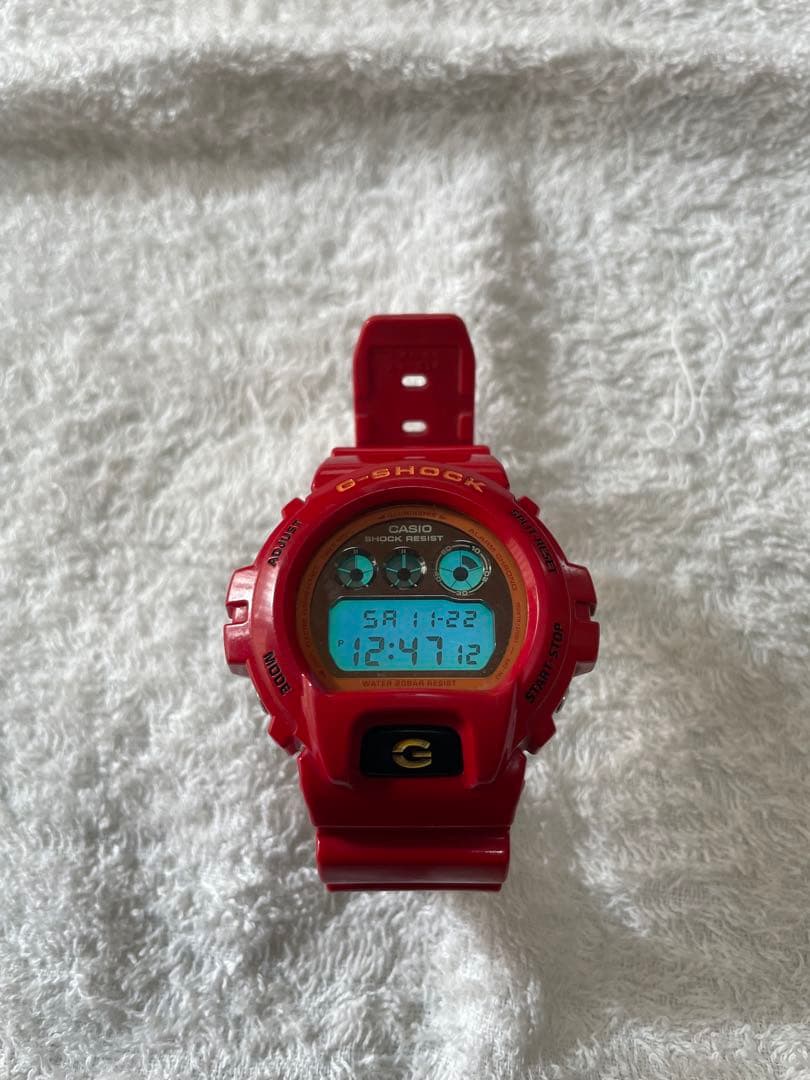 【美品】CASIO G-SHOCK DW-6900CB クレイジーカラー 赤