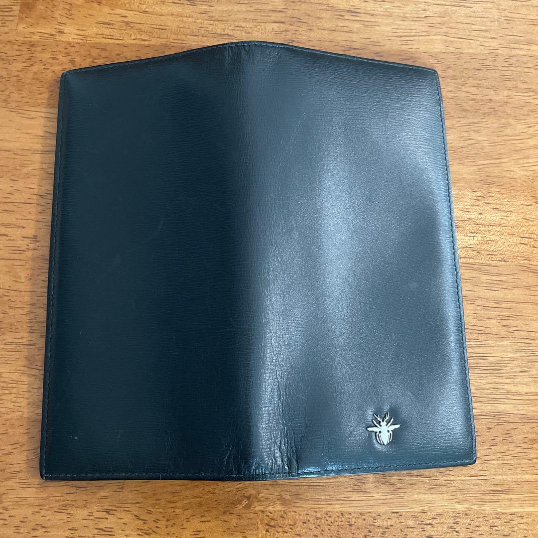ChristianDior ディオール財布メンズブラックレザー長財布