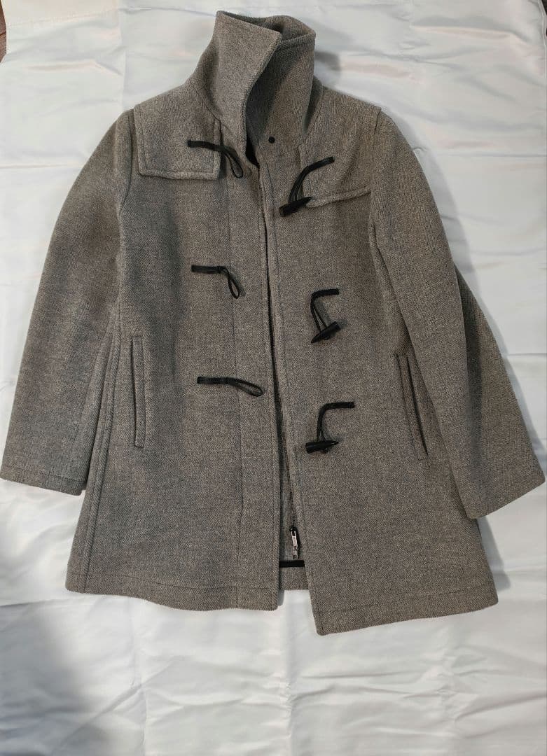 BURBERRY グレー ダッフルコート 美品 バーバリー