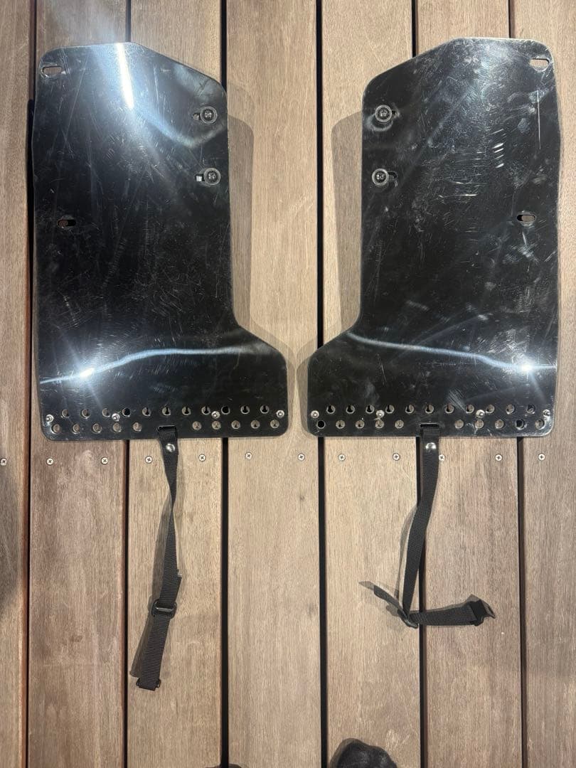 JAOS マッドガードⅢ 前後セットブラック デリカ JAOS サイドステップ