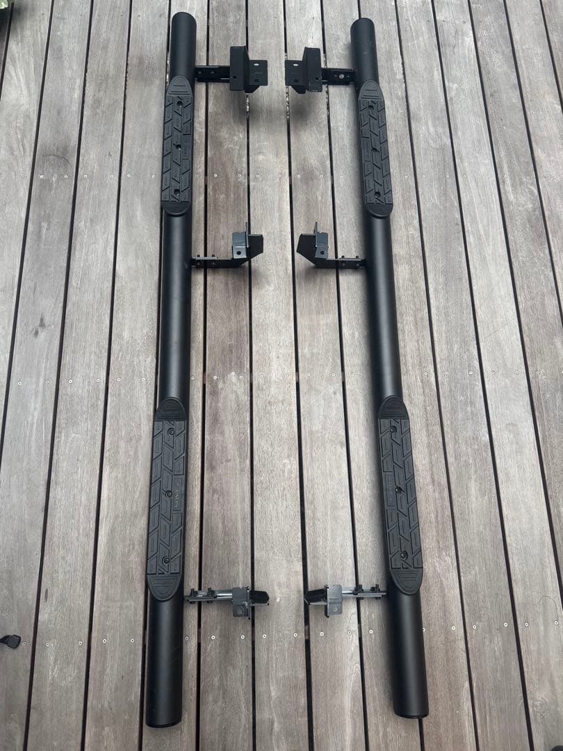 JAOS マッドガードⅢ 前後セットブラック デリカ JAOS サイドステップ