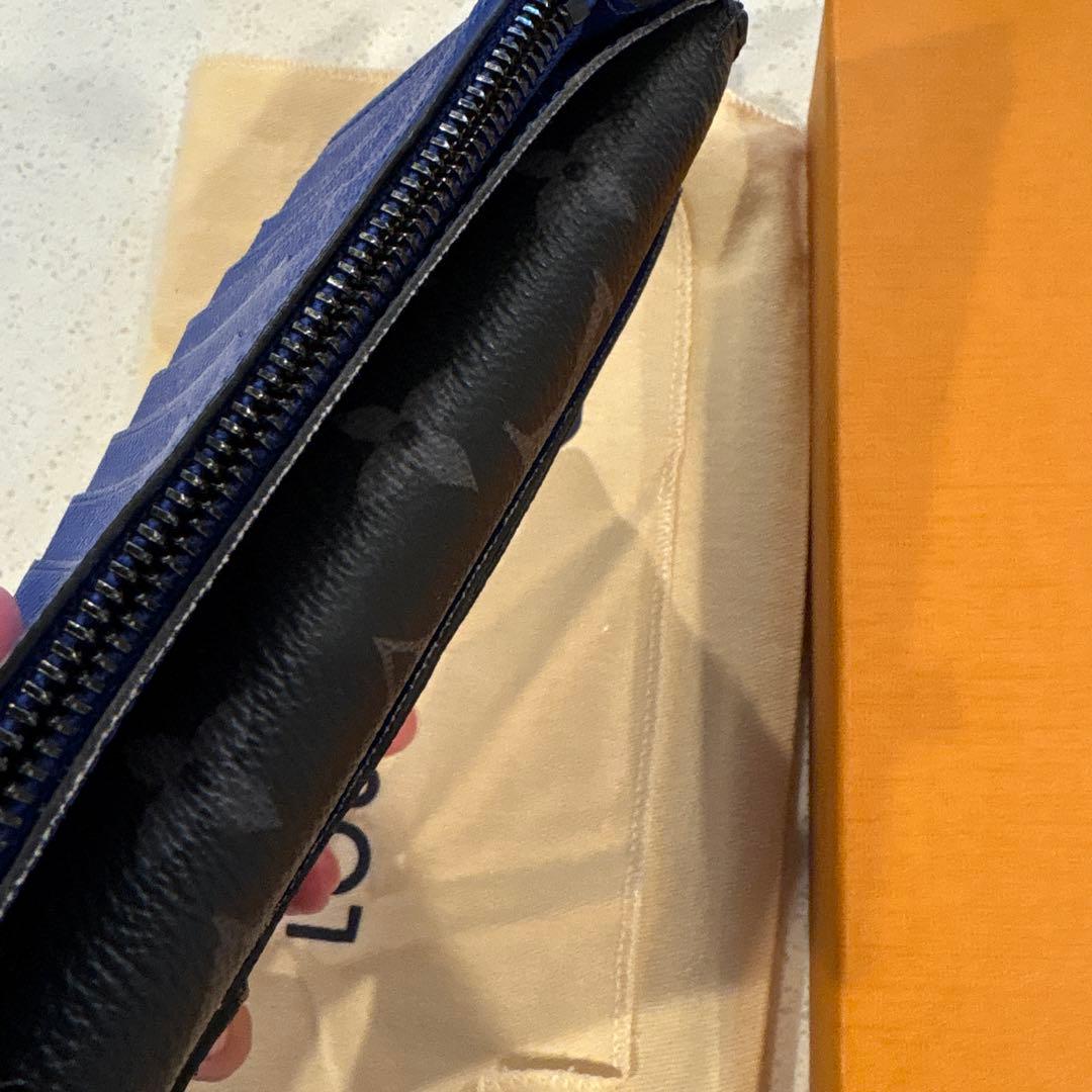 LOUIS VUITTON 長財布 ブラック/ブルー